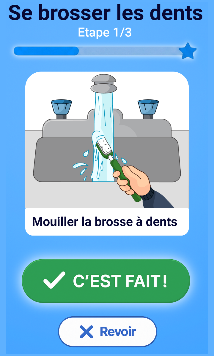 Interface enfant Clindoo