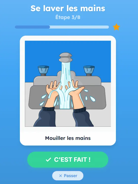 Interface enfant Clindoo